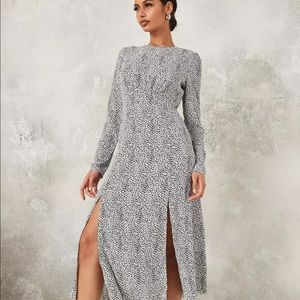 Black and white long  dress